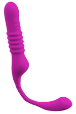 Лиловый вибратор 3 Function Vibrator с функцией фрикций и постукиванием (Цвет: лиловый)