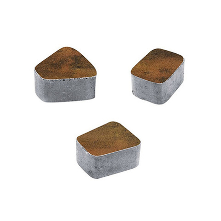 Тротуарная плитка КЛАССИКО (круг) - Листопад гладкий Саванна, комплект из 3 видов плит