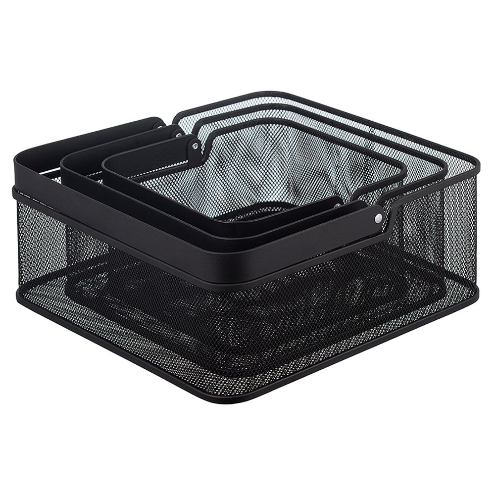 Корзина для хранения Ferrant, 30,5х30,5х12,5 см, черная