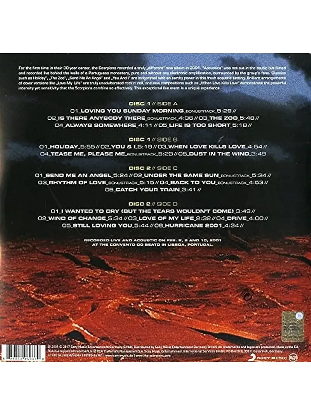 Scorpions. Acoustica (2 LP) Скорпионс. Акустика