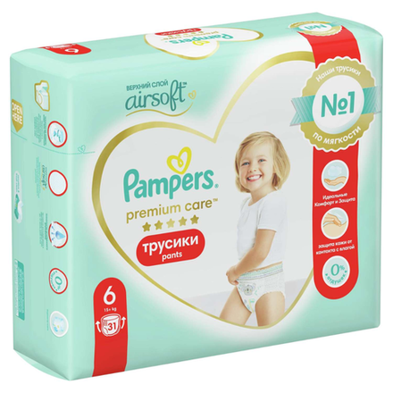 Трусики Pampers Premium №6 15 кг 31 шт