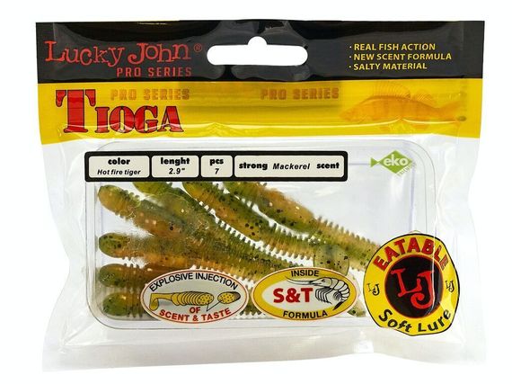 Виброхвосты съедобные LJ Pro Series TIOGA 2.9in (7,4 см), цв. T51, 7 шт.