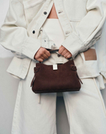 Сумка Yuzefi Gyoza Mini - CHOCOLATE SUEDE