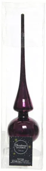 Елочная макушка Classic 26 см, пурпурный, стекло, KAEMINGK (114809)