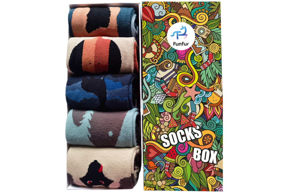 Носки Funfur Wolf в наборе 5 пар