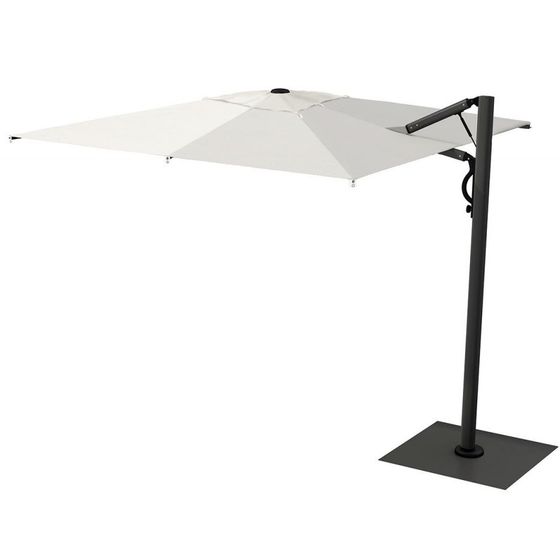 Зонт для кафе профессиональный Astro Carbon, 350х350 см, графит, слоновая кость