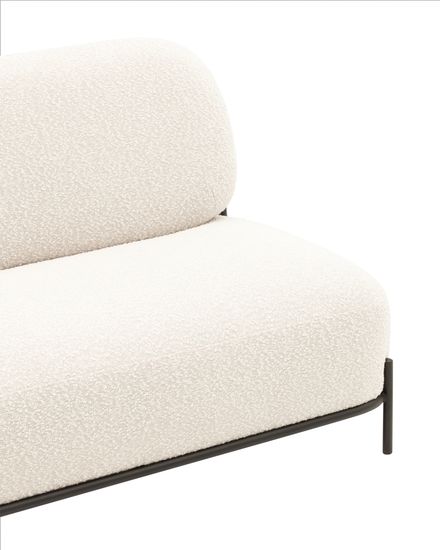 Диван Стоун new ткань букле молочный