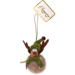 Подвеска «Олененок в шарфике» 12 см (в ассортименте), Зеленый