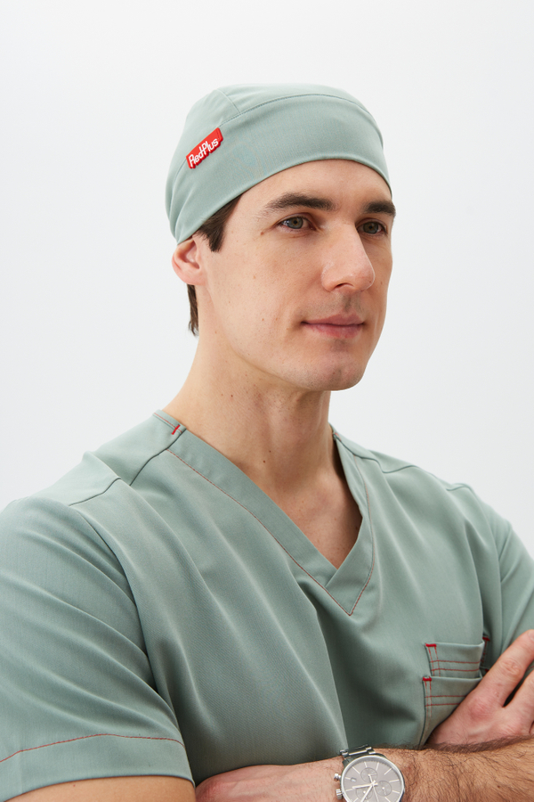 Шапочка медицинская унисекс, шалфей