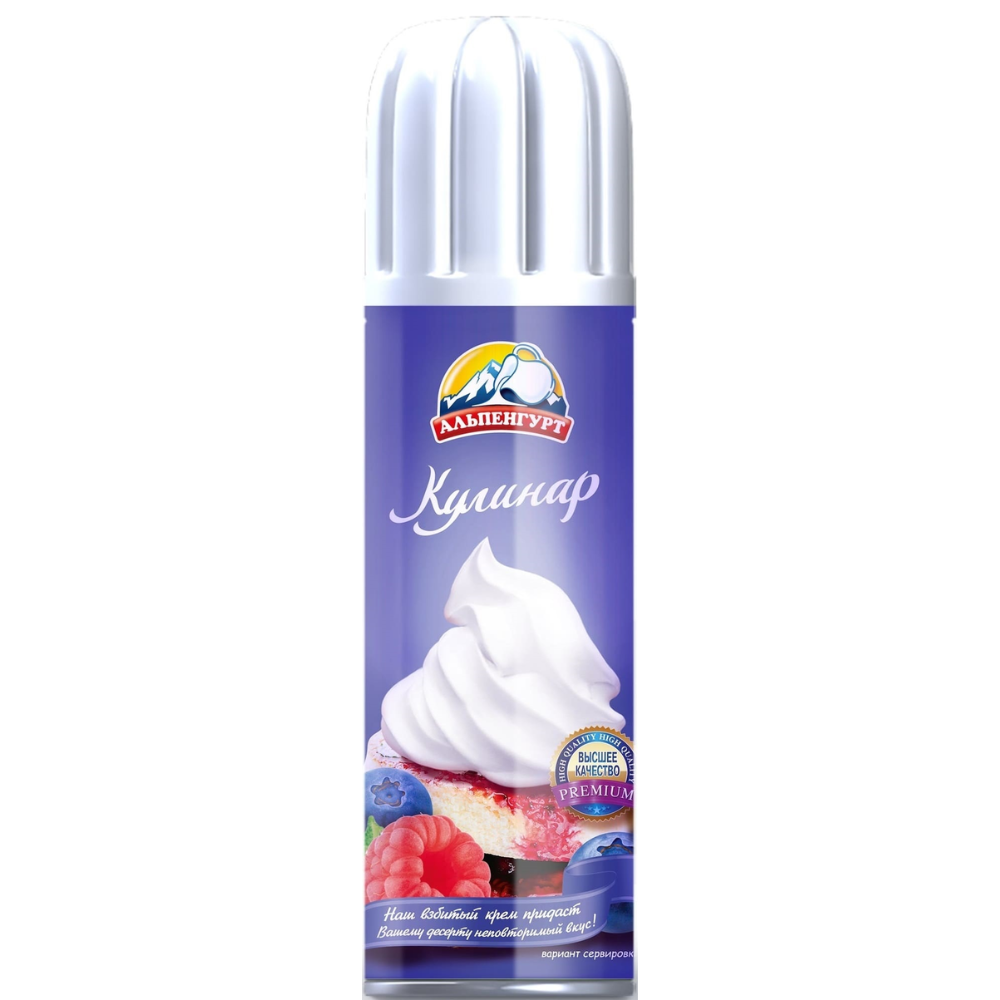 Взбитые сливки Альпенгурт Кулинар 250 гр