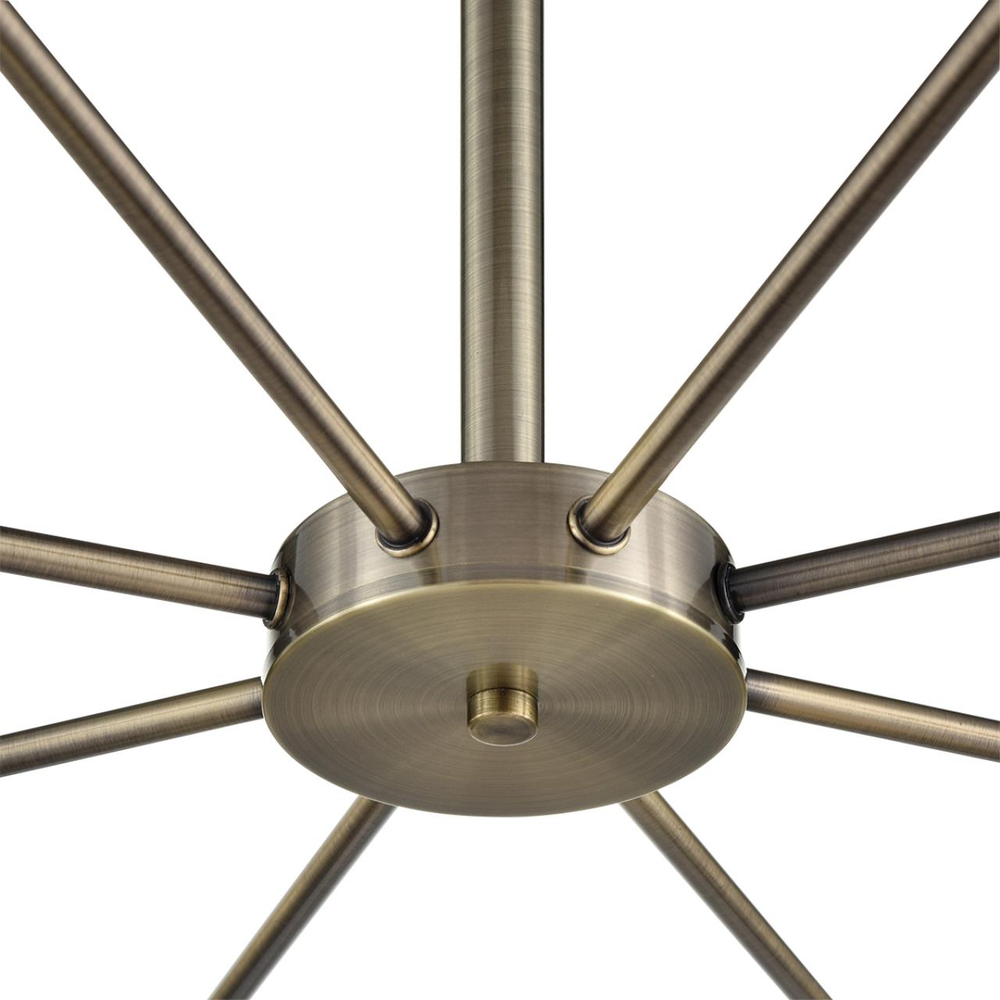 8100/8C COMFI LN26 106 бронза/белый металл/стекло Люстра потолочная Е14 8*40W 220V MAVE