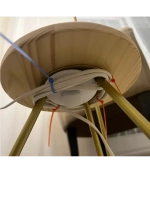 Торшер напольный с абажуром в гостиную современный