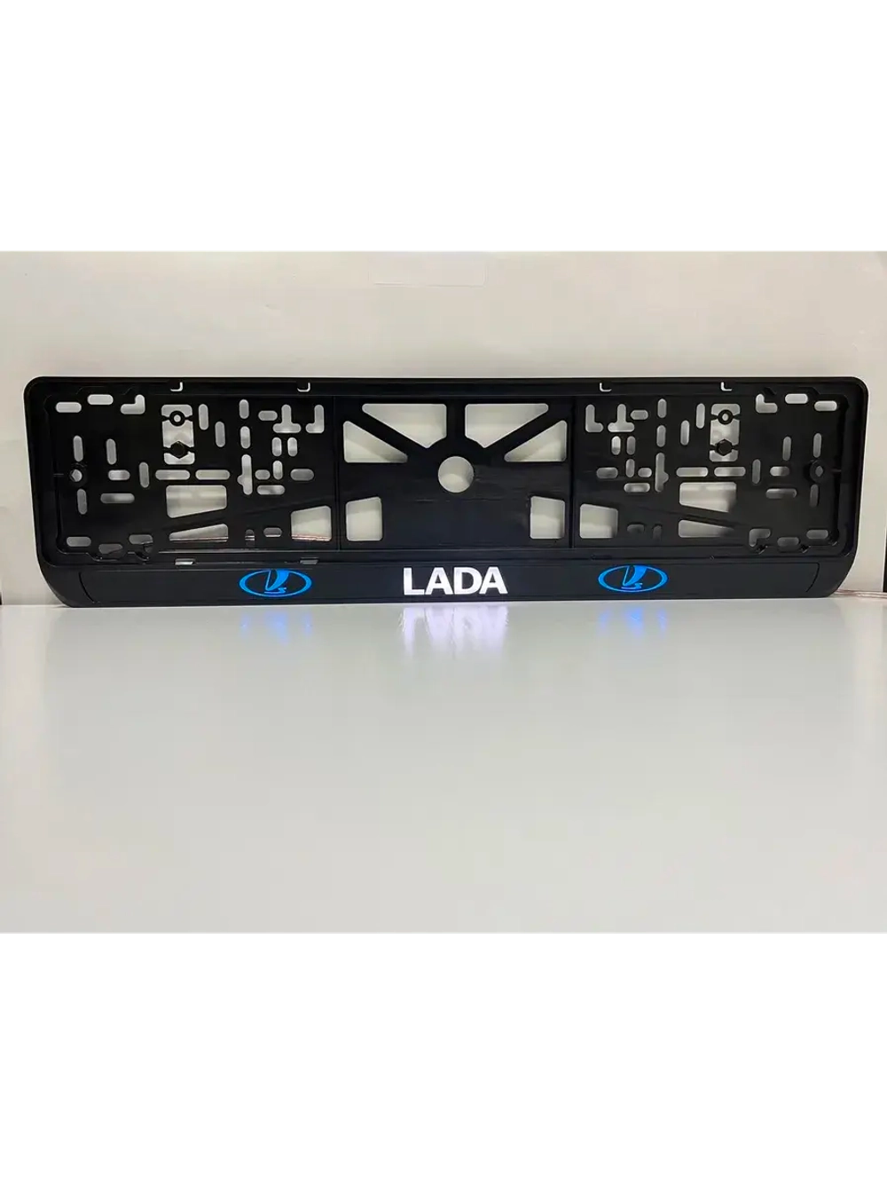 Рамка для номера с белой подсветкой. BLOGO ЛАДА