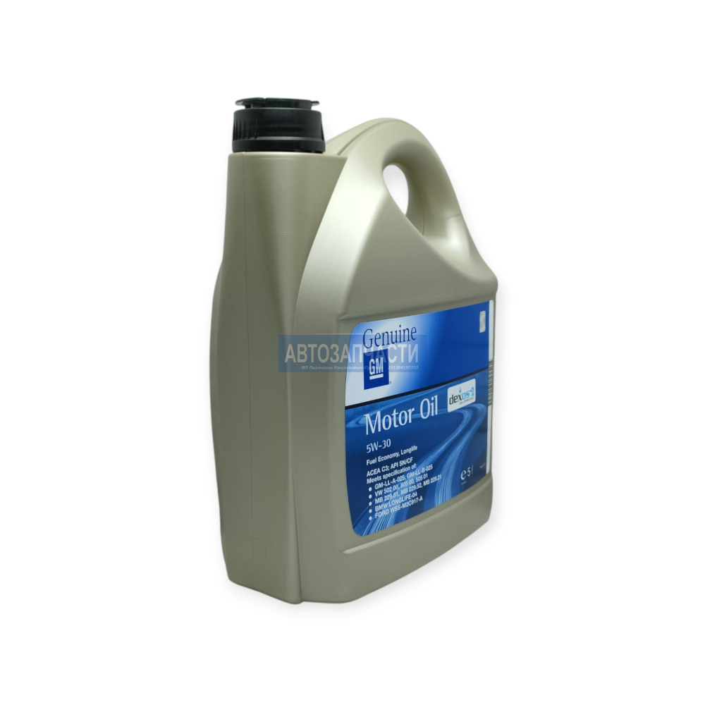 Масло моторное GM 5W30 Dexos2 синтетика - 5 литров EU SN/CF