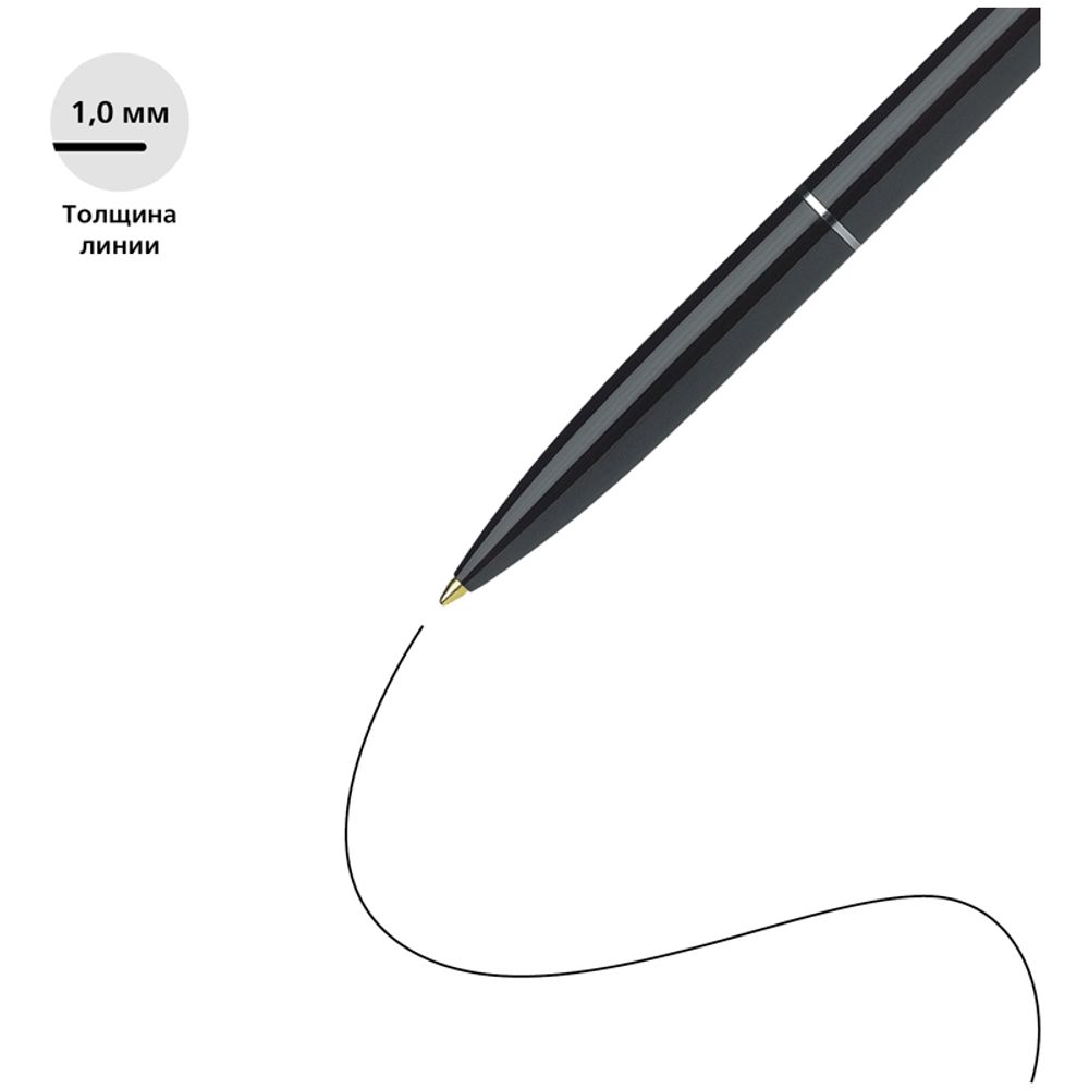 Ручка шариковая автоматическая Schneider "K15" черная, 1,0мм, корпус черный, ш/к, 1шт