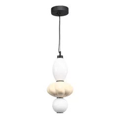 SL6134.413.01 Светильник подвесной ST-Luce черный/желтый, опаловый LED 1*18W 3000K FLORENTINI