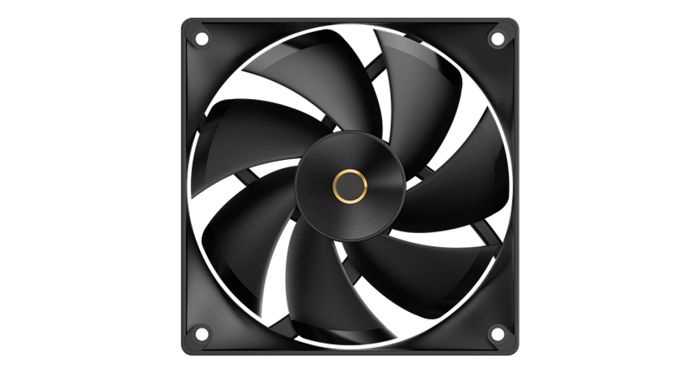 Вентилятор для корпуса Ocypus Delta F12 BK 1x(120x120x25mm) 2000RPM 73CFM Черный