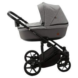 Детская коляска Adamex Amelia 2 в 1 AM250-TIP (СЕР ТК.+ СЕР.КОЖА)