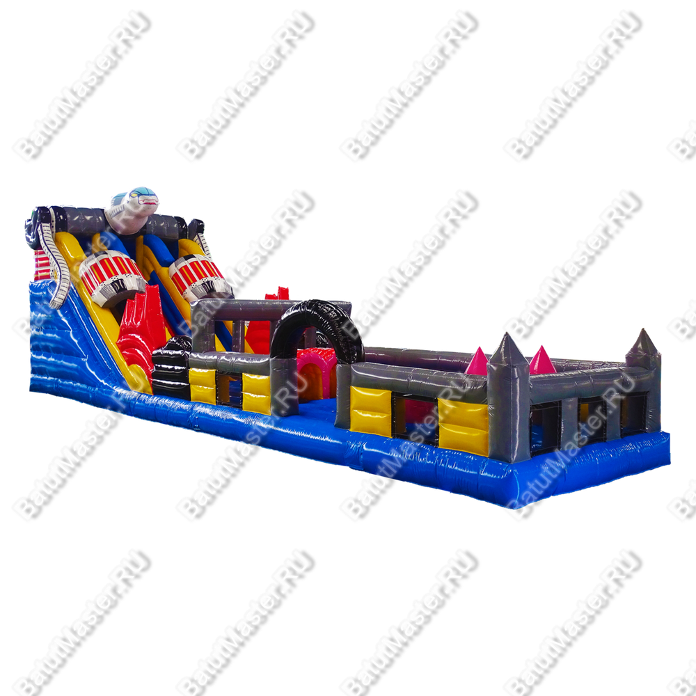 Надувной батут "Космический гость", 16*4*5,5 м