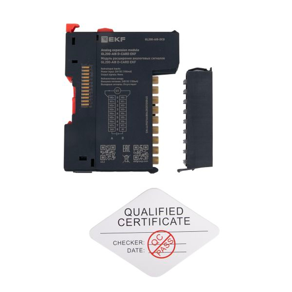 Модуль расширения аналоговых сигналов GL200-AI8 D-CARD EKF