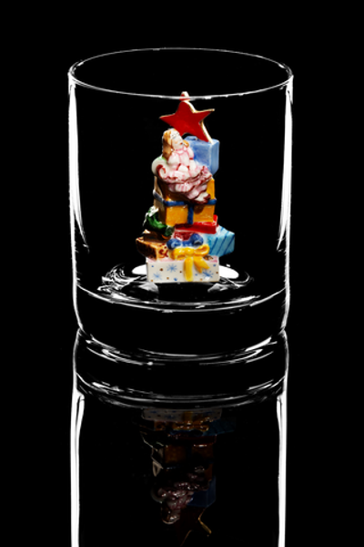 Бокал для виски "Новогодние подарки".