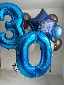 Воздушные шары на 30 лет №2907