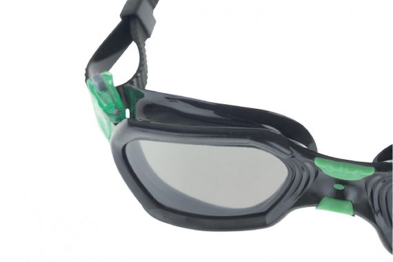Очки для плавания Seac Aquatech тонированные стекла черный/зеленый