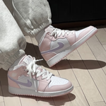 Jordan Kids Air Jordan 1 Mid "Pink Wash" Sneakers
