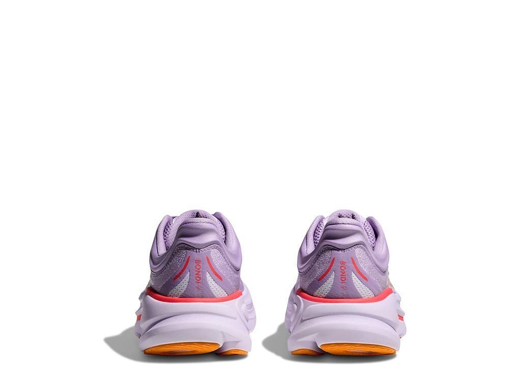 Кроссовки для бега женские Hoka Bondi 9 W Фиолетово-Оранжевые