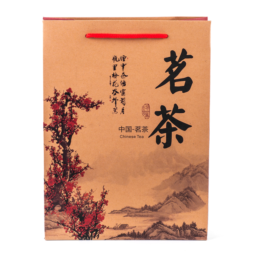 15051 Пакет подар. "Сакура" h=28,5см, l=21см, картон крафт