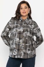 Рубашка хлопковая Шэрри (серо-коричневая) Б14307-18М LT Collection