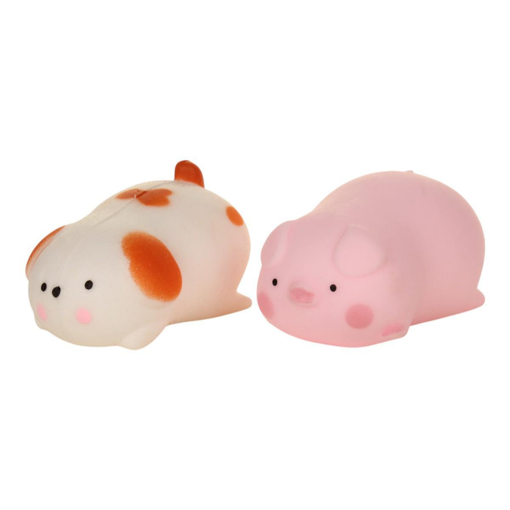 Мякиш Собачка/Свинья 10 см, 2 цвета микс, пакет с-30466