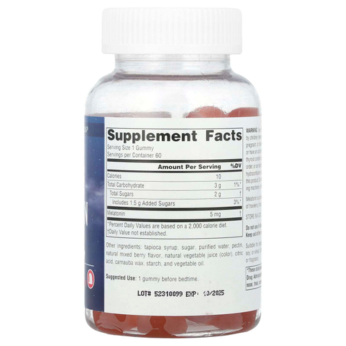 Source Naturals, Sleep Science®, жевательные мармеладки с мелатонином, ягодное ассорти, 5 мг, 60 жевательных таблеток