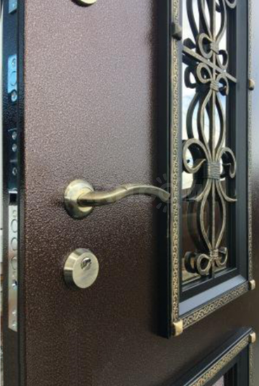 Дверь металлическая со стеклом Венеция