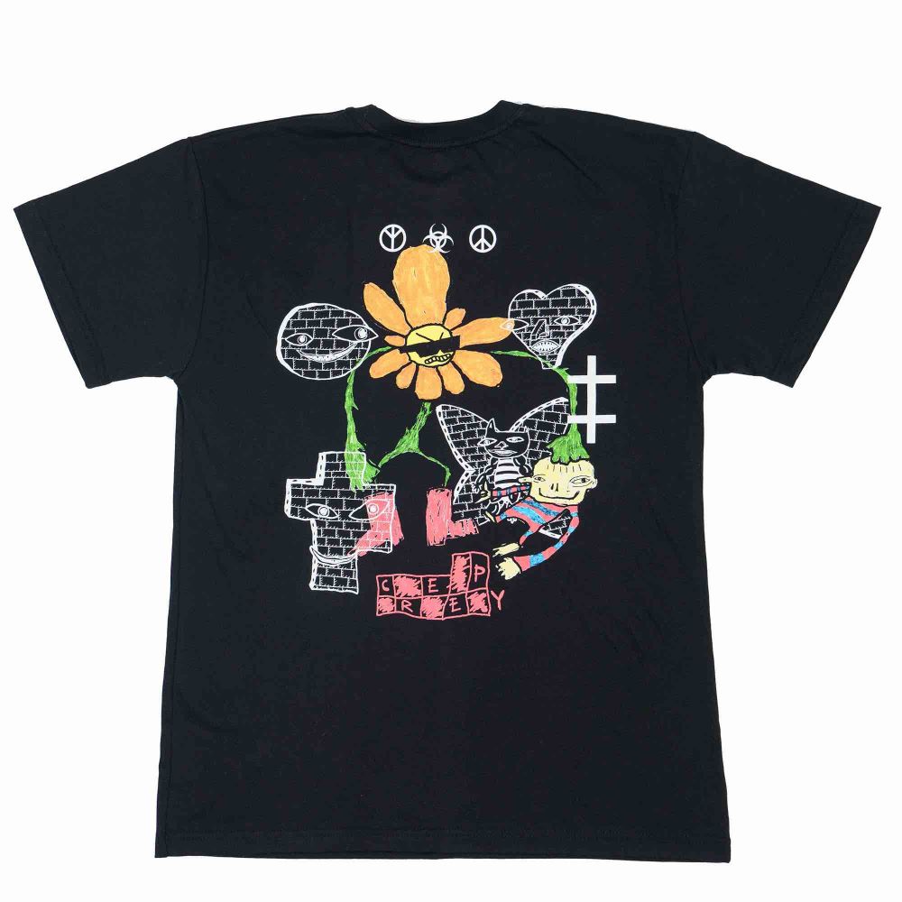 Футболка Creepy Clothing Цветочная Черная