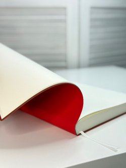 Блокнот А4 200л. (400страниц) без разлиновки Красный (К44-875A)