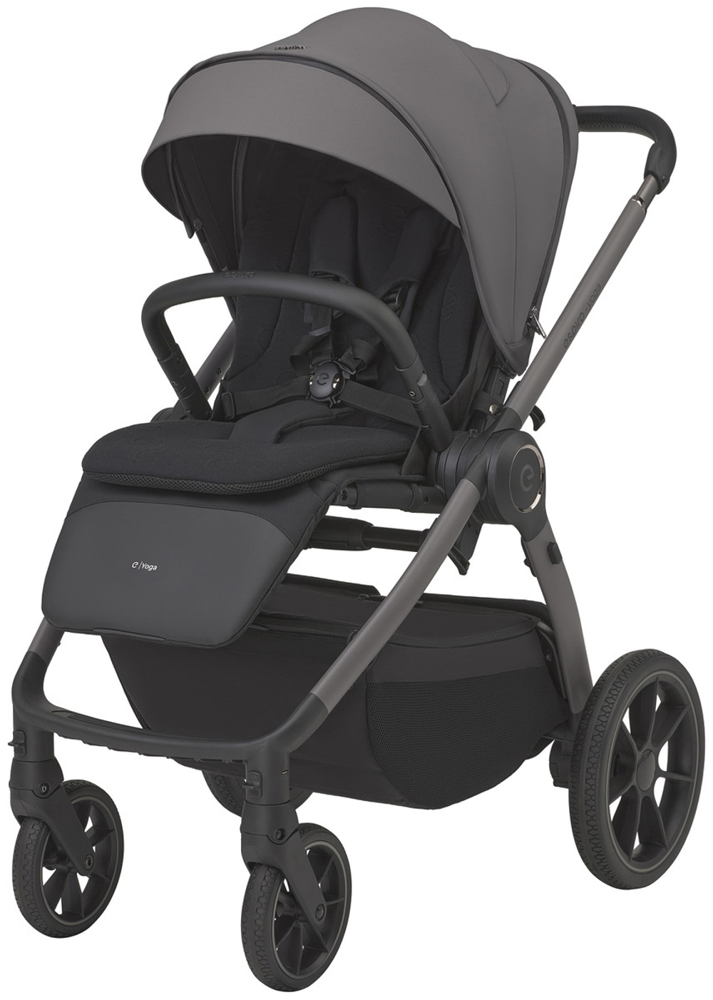 Детская коляска 3 в 1 Espiro Yoga 2026 и автокресло Pi Black 217 gray zen