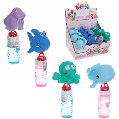 Мыльные пузыри «Подводный мир» 16,5 см, с игрушкой, микс