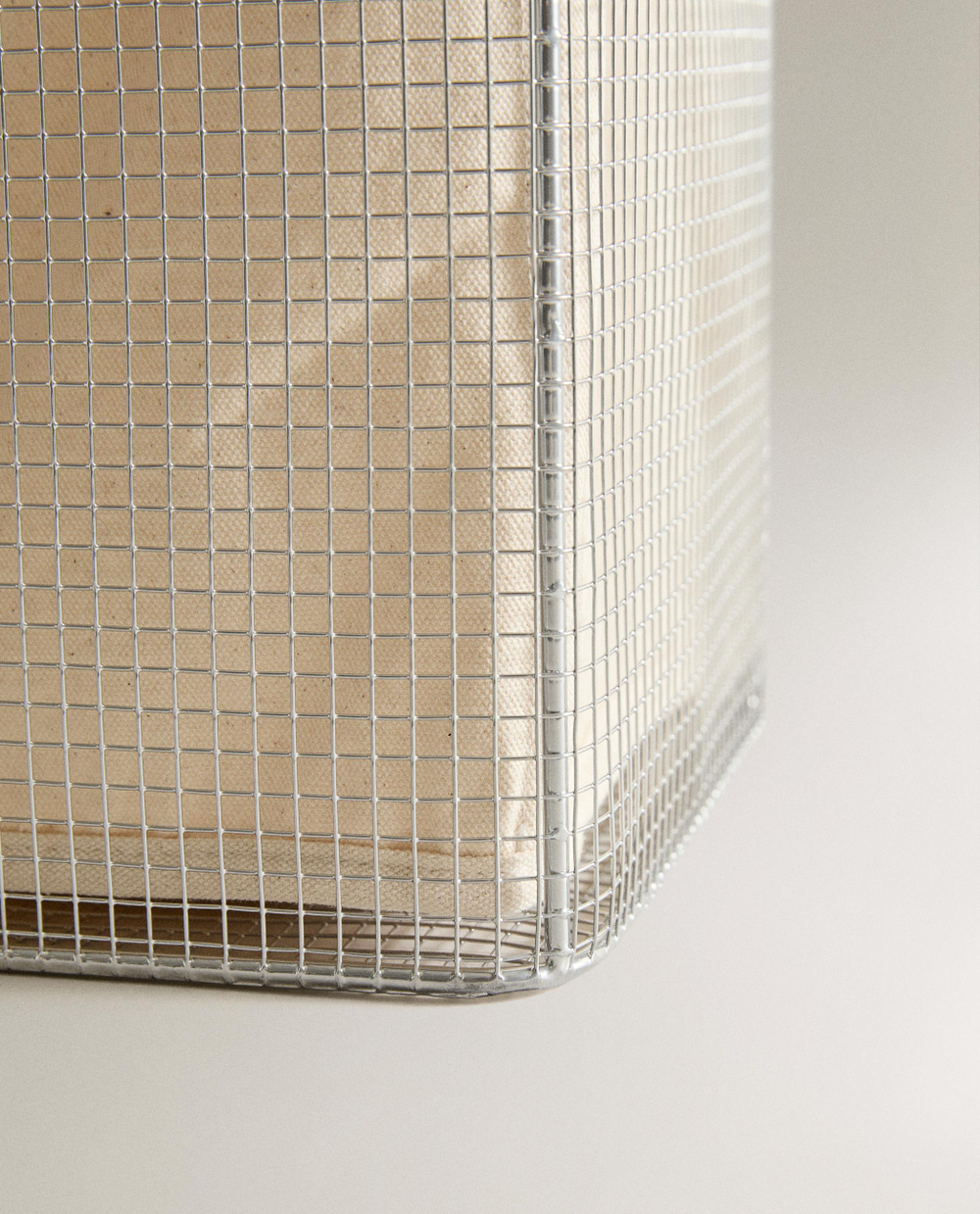 Zara Home Корзина из металла, цвет серый, 31 см