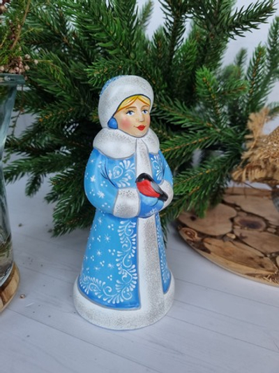 Снегурочка игрушка из фарфора под ёлку