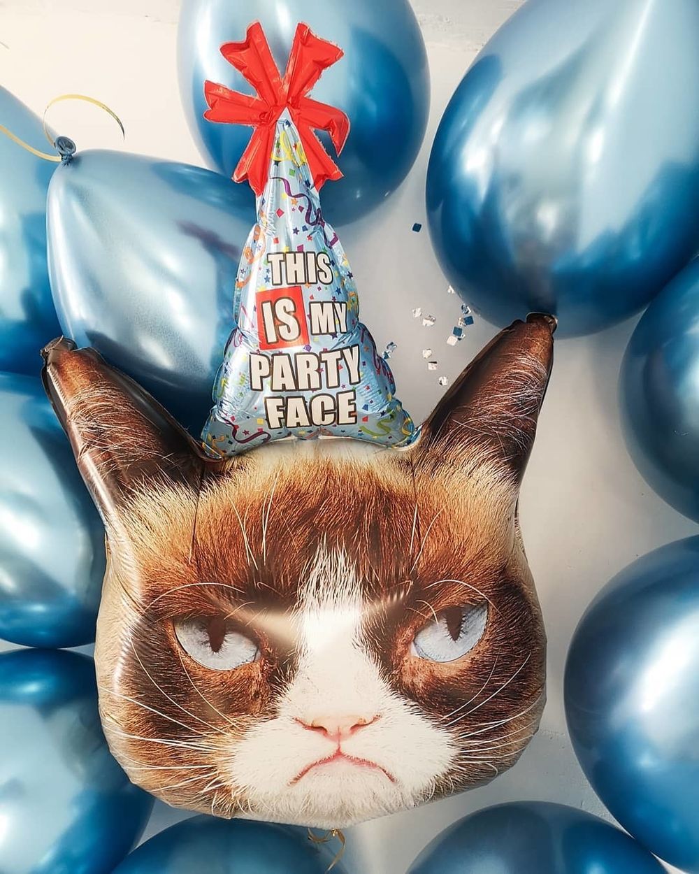 Шар Унылый кот Америка 91 см (сердитый)  Изображение2