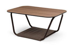 "Гранада" журнальный стол 90х60см из HPL, цвет "дуб"