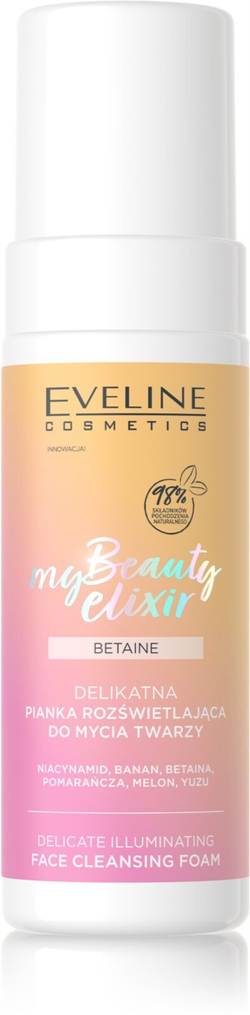 Eveline Cosmetics My Beauty Elixir Peach Matt - осветляющая очищающая пенка для сухой и чувствительной кожи /   150  ml  / GTIN 5903416050025