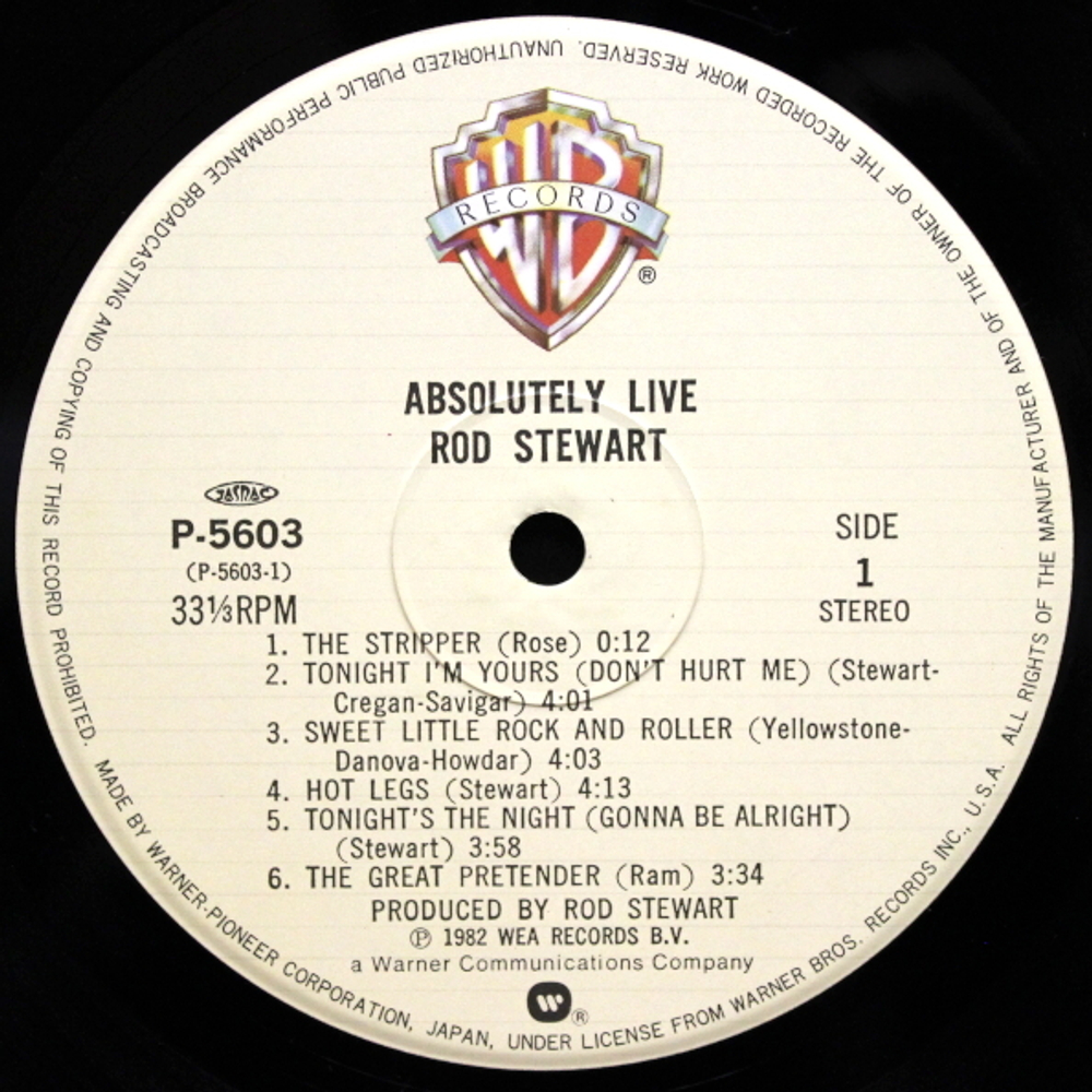 Rod Stewart / Absolutely Live (2LP)