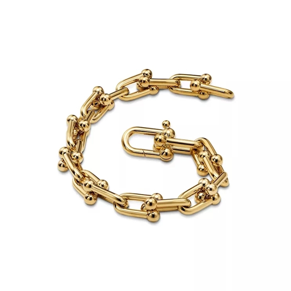 Браслет из жёлтого золота 18k,Tiffany ⚜️Hard Wear medium link