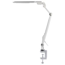 Настольный светильник ЭРА NLED-496-12W-S светодиодный на струбцине серебро