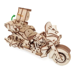 Мотоцикл байк Туринг (EWA) - Деревянный конструктор, сборная механическая модель, 3D пазл