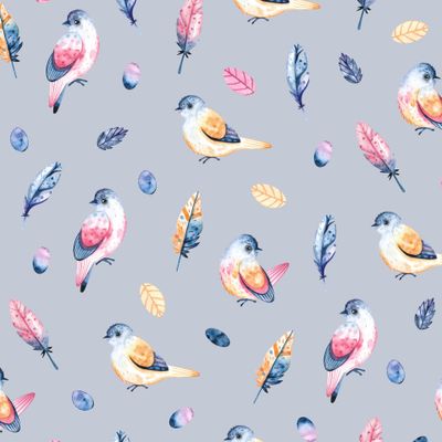 Милые птички и перья