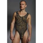 Мужское стринг боди леопардовое Doreanse 3005