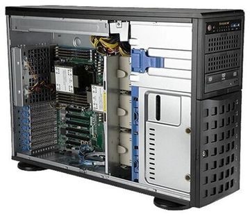 Сервер Supermicro SuperServer 740P-TR без процессора/без ОЗУ/без накопителей/количество отсеков 3.5" hot swap: 8/LAN 1 Гбит/c